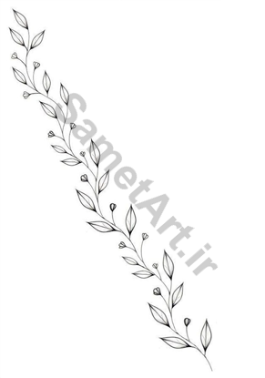 طرح برگ دستبند