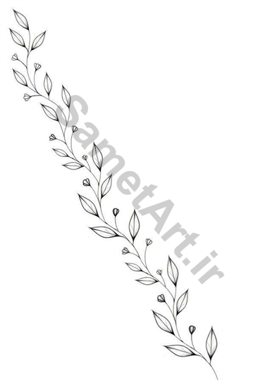 طرح برگ دستبند