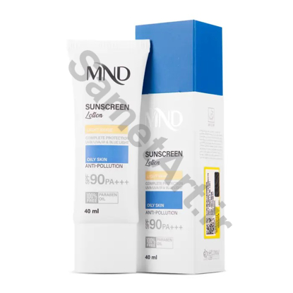 لوسیون-ضد-آفتاب-با-فاکتور-حفاظتی-90-spf-90-بژ-روشن-ام-ان-دی-مناسب-پوست-چرب