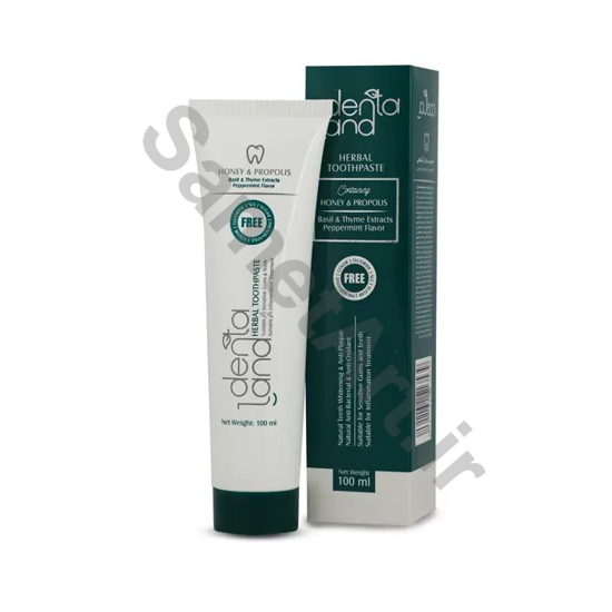 خمیردندان-گیاهی-دنتالند-حاوی-عصاره-ریحان-و-آویشن-با-طعم-نعناع
